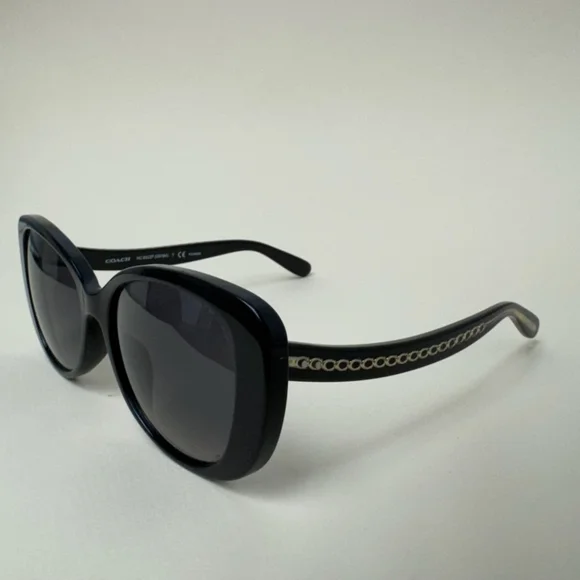 Coach Gold and Black Sunglasses - Picture 4 of 5